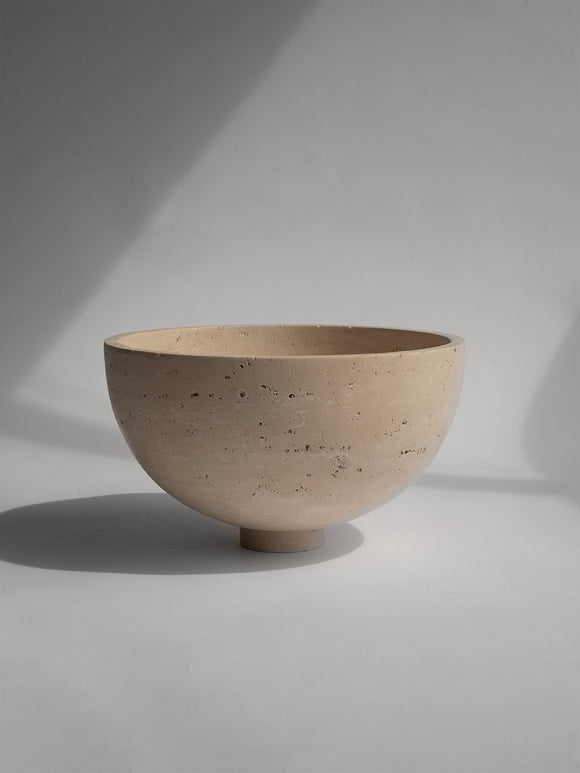 Travertine Fruit Bowl