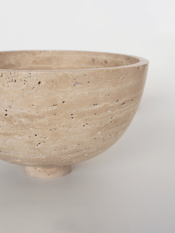 Travertine Fruit Bowl
