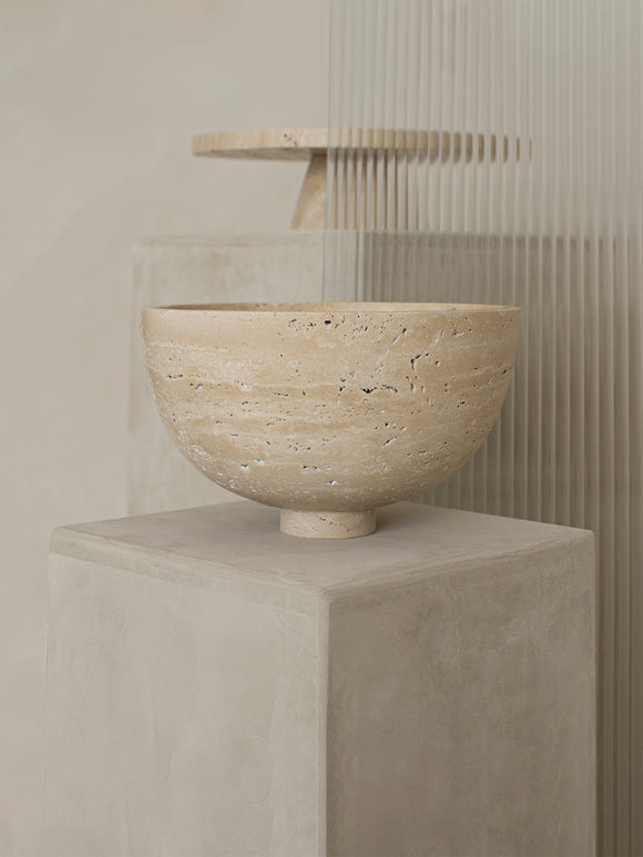 Travertine Fruit Bowl