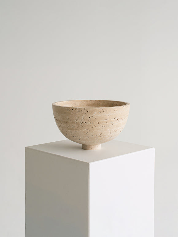 Travertine Fruit Bowl