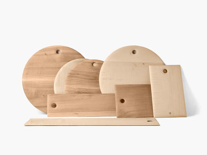 Large Round Oak Cutting Board