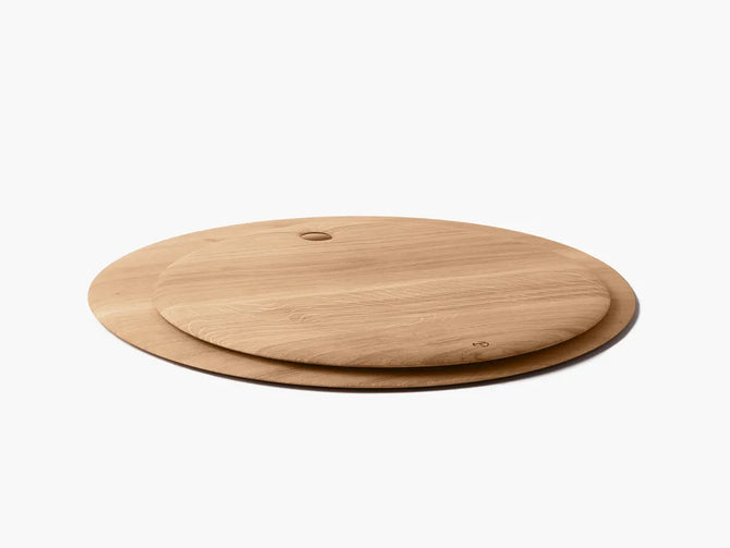 Large Round Oak Cutting Board