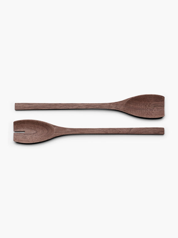 John Pawson Salad Servers, Walnut