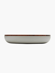 Vincent Van Duysen Ceramic Pot with Walnut Lid, Cool Grey