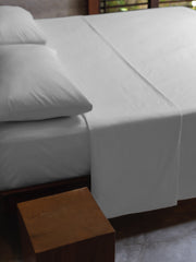 Organic Sheet Set, Silver Sumac