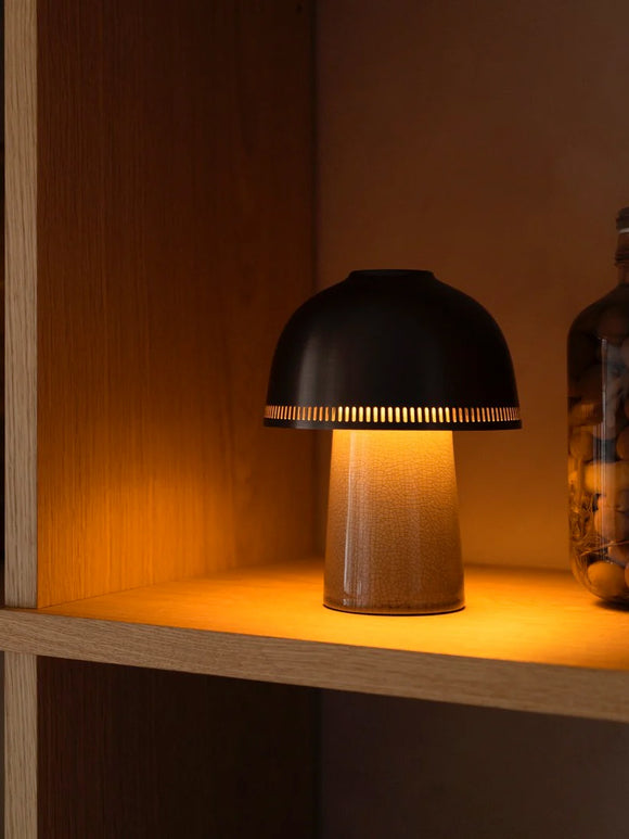 Raku SH8 Lamp, Bronzed
