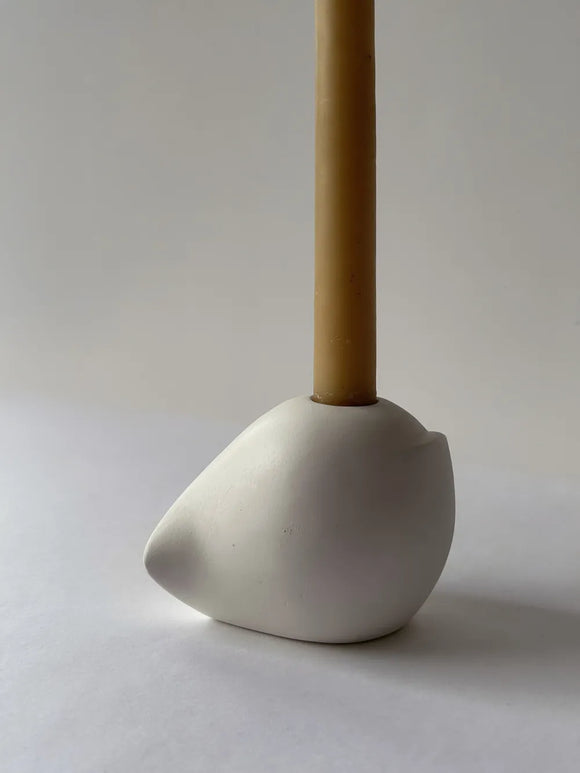 Short Sculptural Candle Holder