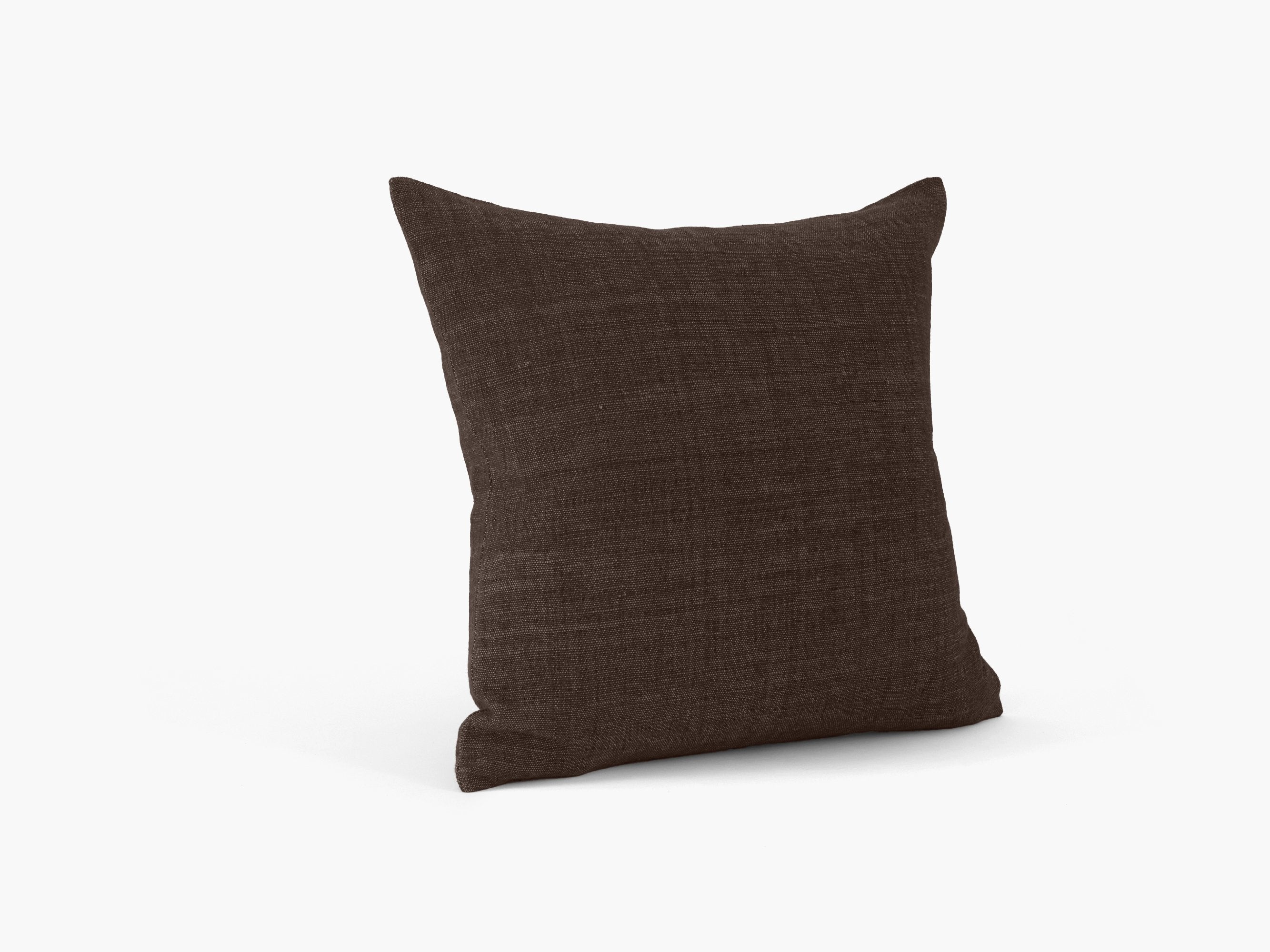 Handspun Cotton Pillow, Chocolate