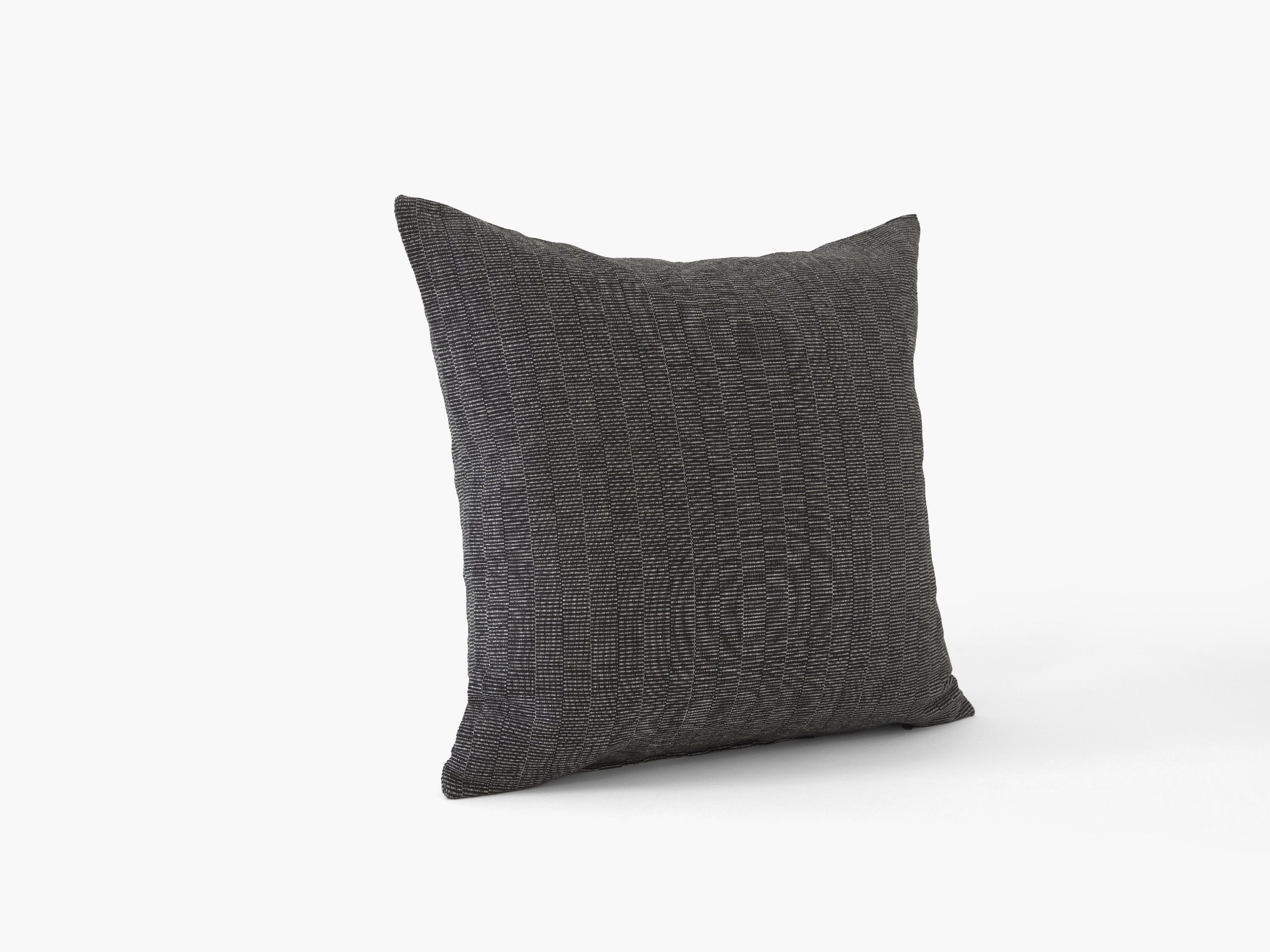 Modern Textured Pillow, Charcoal