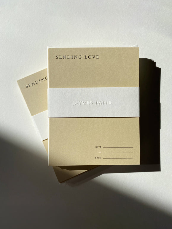 Sending Love Notecard Set No. 12: Sand / Set of 6