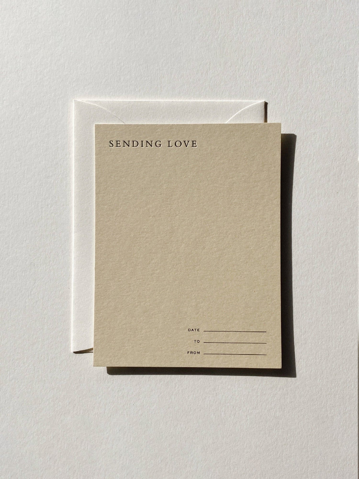 Sending Love Notecard Set No. 12: Sand / Set of 6