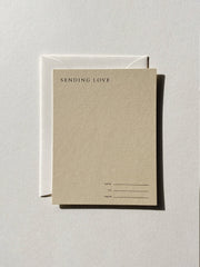 Sending Love Notecard Set No. 12: Sand / Set of 6