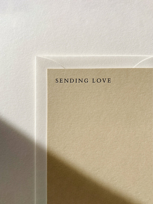 Sending Love Notecard Set No. 12: Sand / Set of 6