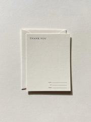 Thank You Notecard Set No. 12: Natural / Set of 6