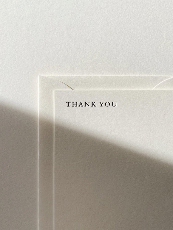Thank You Notecard Set No. 12: Natural / Set of 6
