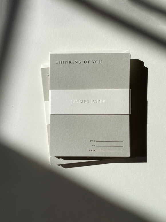 Thinking of You Notecard Set No. 12: Fog / Set of 6
