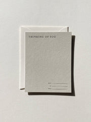 Thinking of You Notecard Set No. 12: Fog / Set of 6