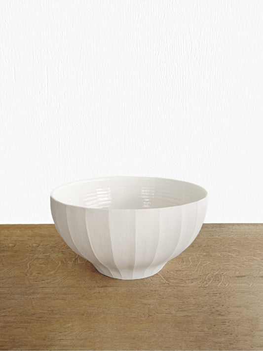 Porcelain Fluted Bowl