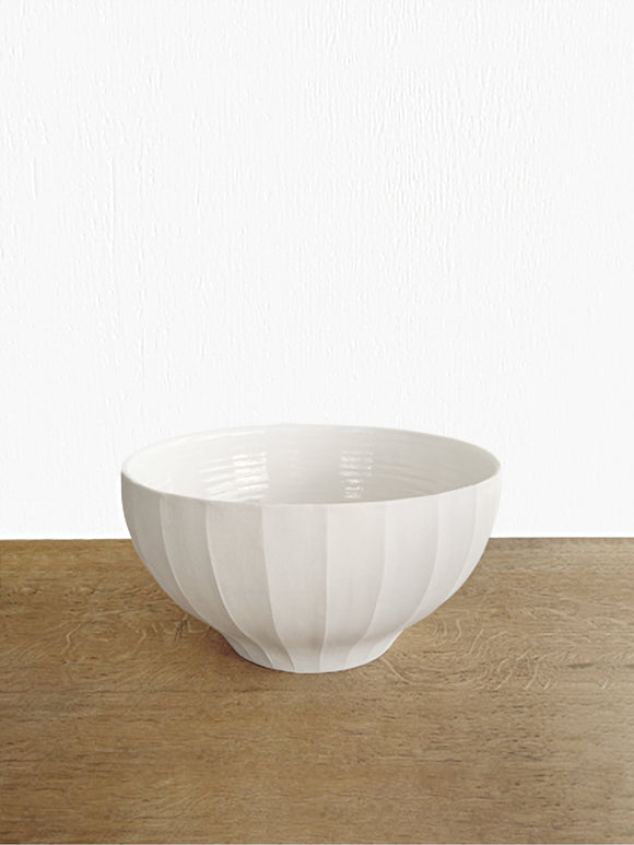 Porcelain Fluted Bowl