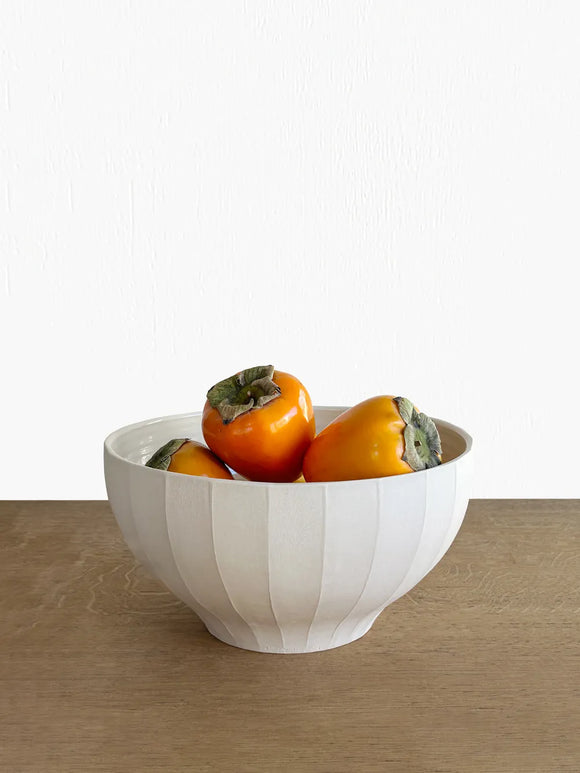 Stoneware Fluted Bowl