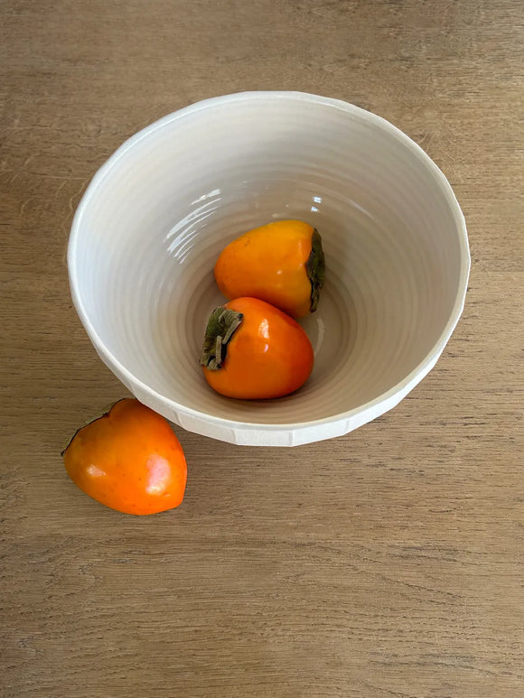 Stoneware Fluted Bowl
