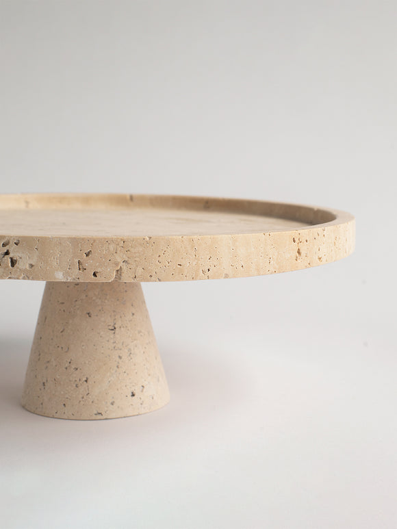 Travertine Cake Stand