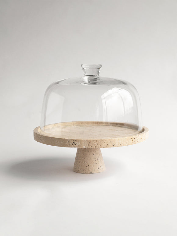 Travertine Cake Stand