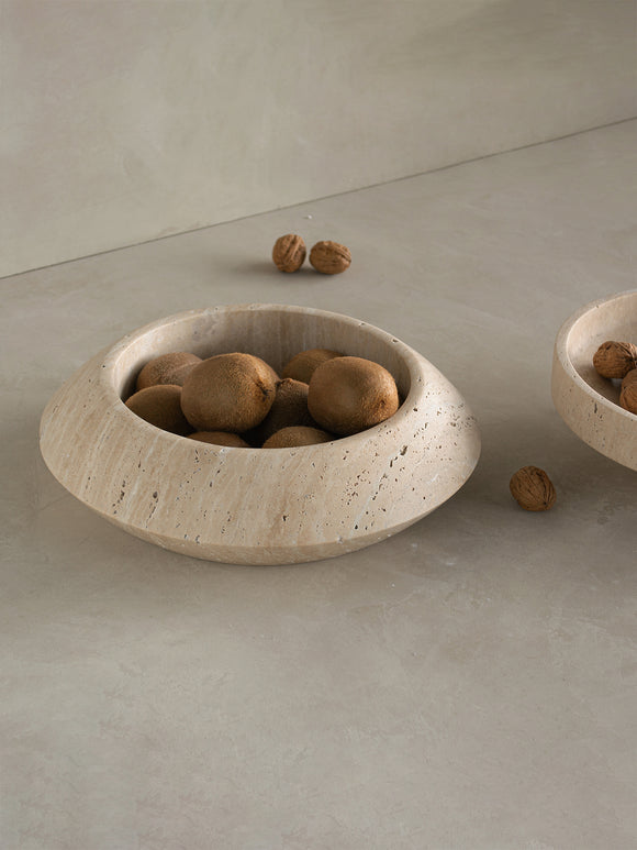 Travertine Eclipse Bowl