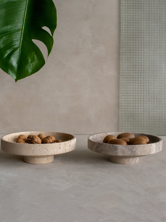 Travertine Narrow Bowl