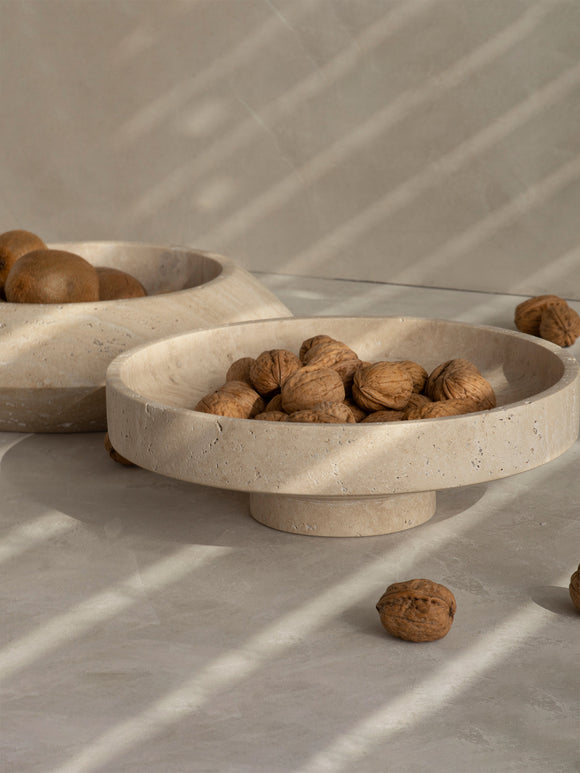 Travertine Narrow Bowl