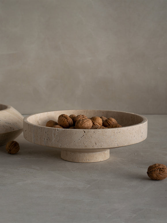 Travertine Narrow Bowl