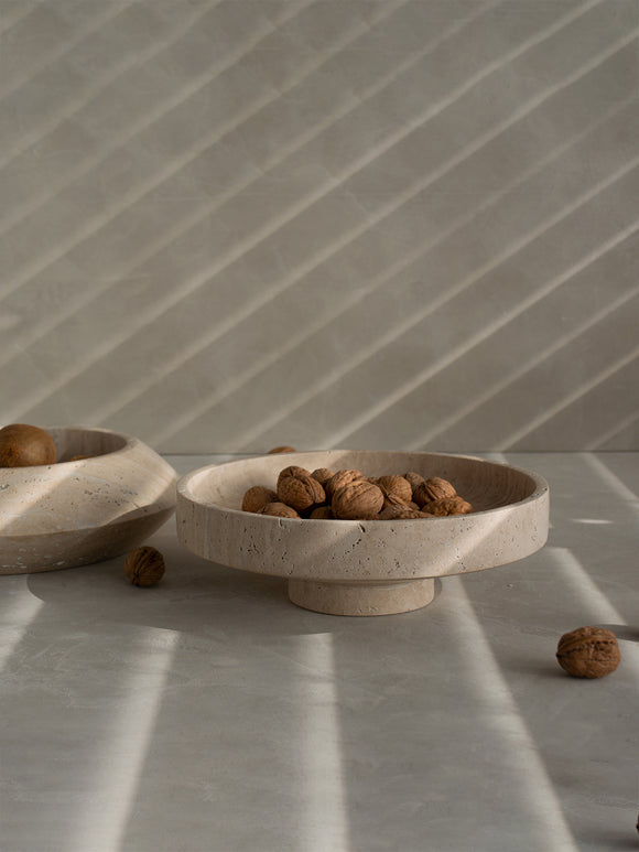 Travertine Narrow Bowl