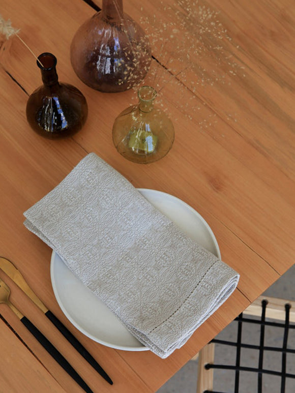 Cloverleaf Napkin, Natural