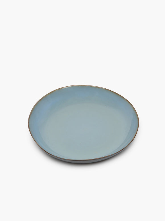 Serving Plate Smoky Blue/Dark Blue Terres de Rêves