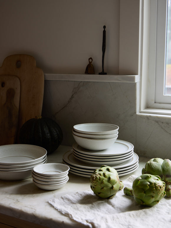 Philo Linen Napkin Set, White