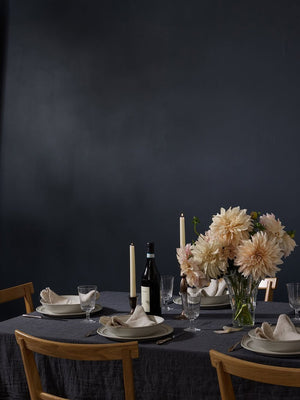 Philo Linen Tablecloth, Slate