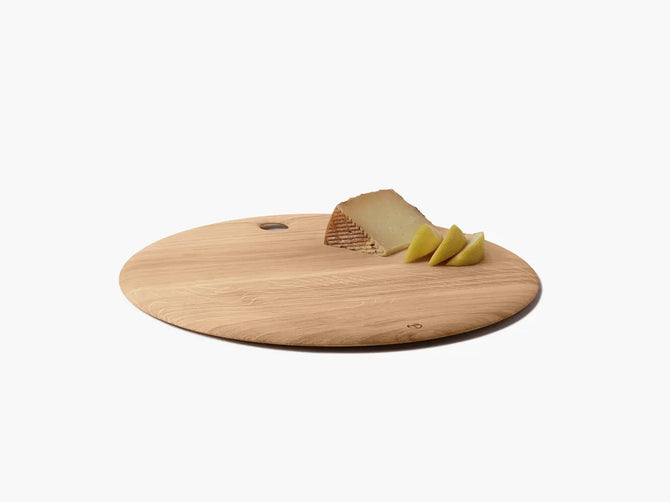 Small Round Oak Cutting Board