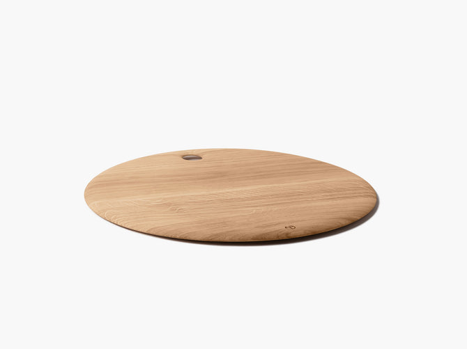Small Round Oak Cutting Board