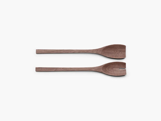 John Pawson Salad Servers, Walnut
