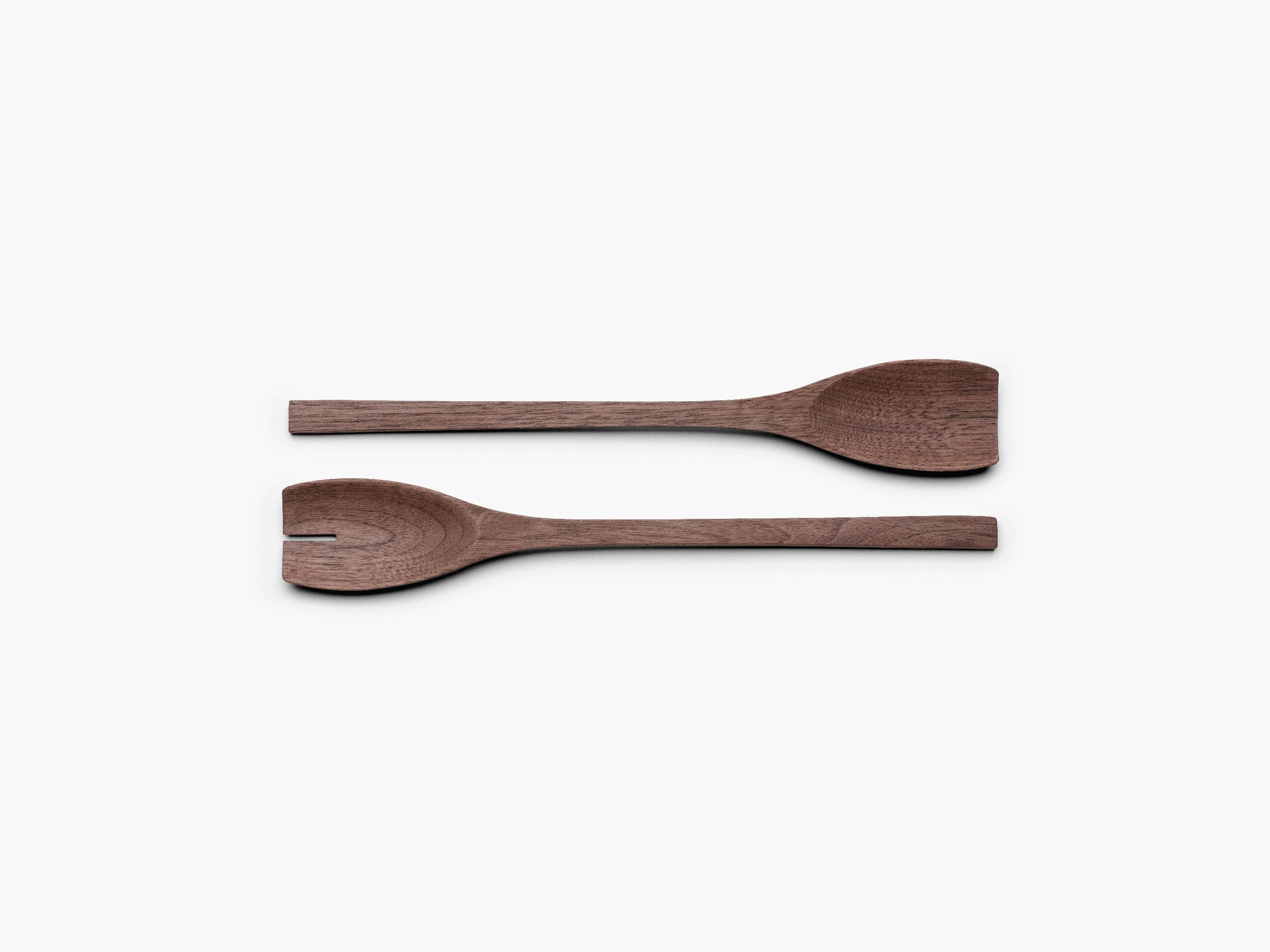 John Pawson Salad Servers, Walnut