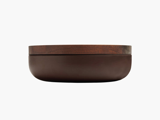 Vincent Van Duysen Ceramic Pot with Walnut Lid, Brown