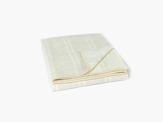 Alpaca Blanket - Straits Reversible Throw, Ivory/Shoji