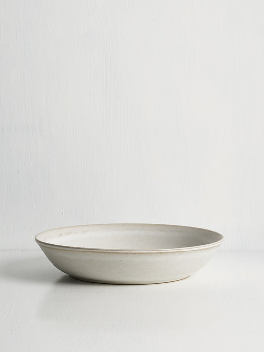 Bowl Low - Recycled Clay Stoneware Low Entree Bowl