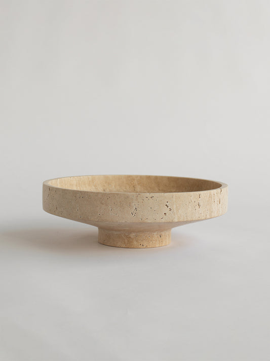 Centerpiece Bowl - Travertine Narrow Bowl