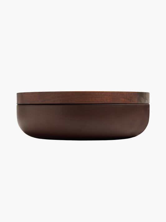 Ceramic Pot - Vincent Van Duysen Ceramic Pot with Walnut Lid, Brown