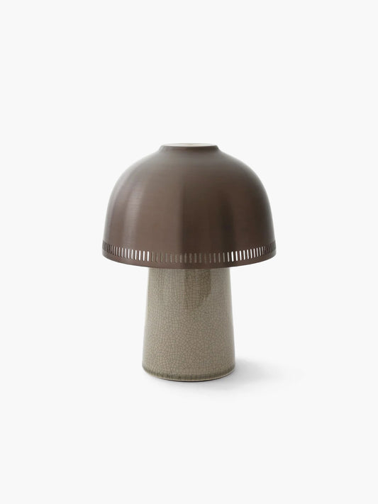 Ceramic Table Lamp - Raku SH8 Lamp, Bronzed