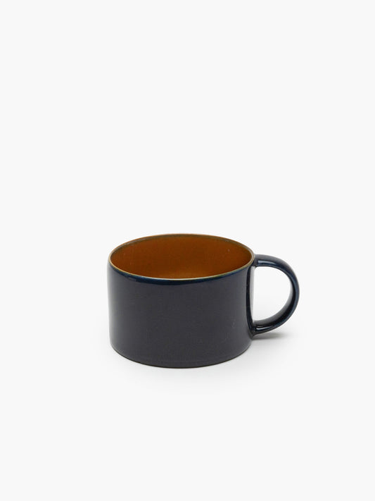 Coffee Cup Dark Blue/Rust Terres de Rêves - WLLW - ceramic coffee cups