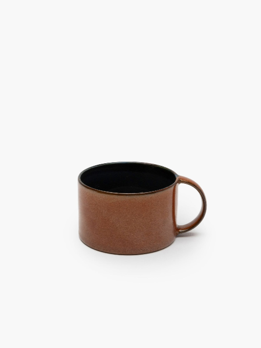 Coffee Cup Rust/Dark Blue Terres de Rêves