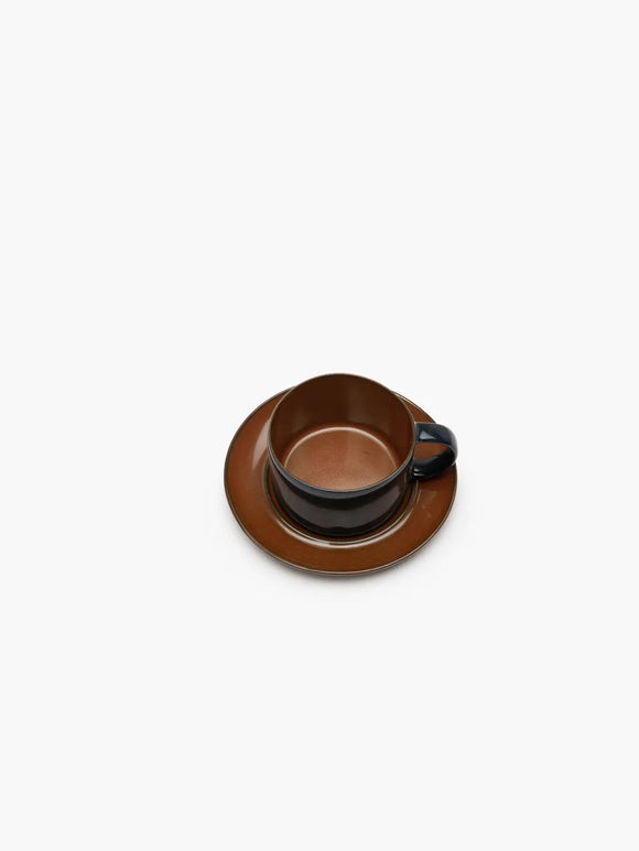 Coffee Cup Dark Blue/Rust Terres de Rêves