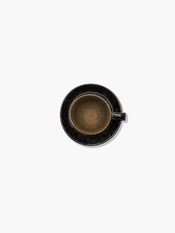 Coffee Cup with Saucer Indi Grey Surface